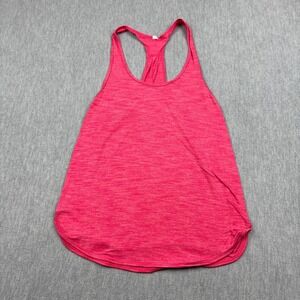 Lululemon Tank Top Womens 6 Heather Pink 105 Singlet Performance Yoga Gym Active